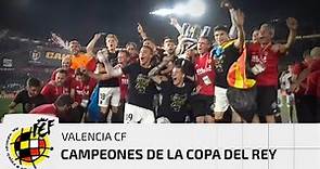 Así celebraron los jugadores del Valencia CF su título de campeones de la Copa del Rey