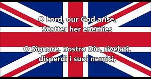Inno nazionale del Regno Unito - National anthem of UK (EN, IT Testo)