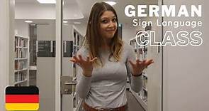 Learn GERMAN Sign Language (DGS) with Verena! | Online Class on InterSign University