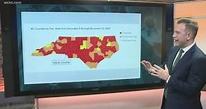 65% of North Carolina counties have 'critical' COVID-19 spread