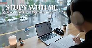 🌧️ 2-HOUR STUDY WITH ME | A Rainy Day in Hanoi | 🎹 Calm Piano, Soft Rain | Pomodoro 25/5