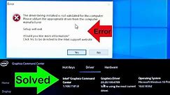 How to Fix Intel DCH Graphics Driver Installation error in Windows 10 Latest Version