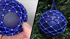Easy DIY Christmas Bauble with Beads | Beginners Beading Tutorial