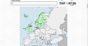Countries of Europe Map Quiz - Geography - Sporcle