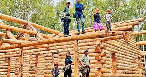 We Build Our Alaska Log Cabin - Family Of 7