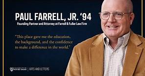 Arts & Letters Alumni: Paul Farrell Jr. '94 on Fighting for Change