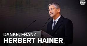 Die Rede von Herbert Hainer zu Ehren von Franz Beckenbauer