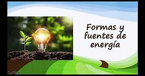 Formas y Fuentes de Energía - Fisicoquímica