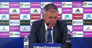 Rueda de prensa de Lucas Alcaraz tras el Real Zaragoza vs UD Almería (2-1)