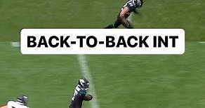 Back-to-back interceptions for the Jaguars defense. (Via: NFL, ESPN) | Sunday Night Football on NBC