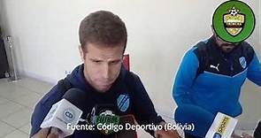 Declaraciones del jugador del Bolívar Pablo Hervías al llegar a La Paz
