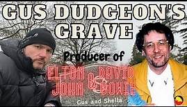 Gus Dudgeon's Grave - Record producer Elton John & David Bowie