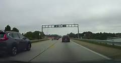 Driving Across The Chesapeake Bay Bridge in Maryland