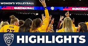 No. 18 Arizona State vs. Arizona Women's Volleyball Highlights | 2023 Season