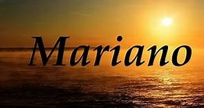 Mariano, significado y origen del nombre