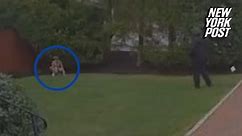 Boston Marathon runner caught pooping in stranger's yard in doorbell video