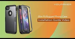 Installation Guide Video for YOUMAKER Rugged Slim Fit iPhone Case