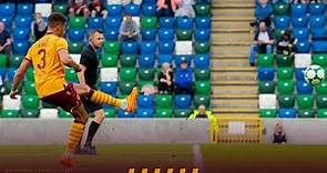 Jake Carroll scores great free-kick for Motherwell v Linfield