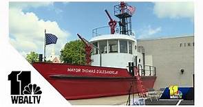 Nancy Pelosi visits Baltimore to unveil new home for fireboat