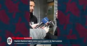 Gastón Ramírez habló como nuevo jugador de #SanLorenzo
