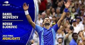 Daniil Medvedev vs. Novak Djokovic Highlights | 2023 US Open Final
