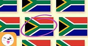 ÁFRICA - Encuentra la bandera diferente - Las banderas de África - Atención visual para niños