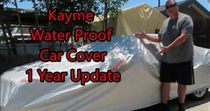 Amazon's Kayme 6-Layer Waterproof All Weather Car Cover 1 Year Performance Update