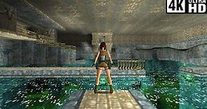 Tomb Raider 1 (1996) HD Textures 4K Gameplay Walkthrough (Full Game)