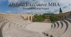 Oxford Executive MBA - Entrepreneurship Project