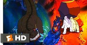 The Land Before Time (9/10) Movie CLIP - Petrie Saves His Friends From Sharptooth (1988) HD