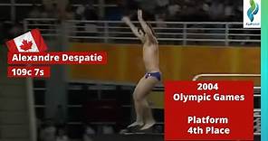 2004 Alexandre Despatie Canada Diving 10 meter - 109c - 7s - Platform Diving - Olympics Games