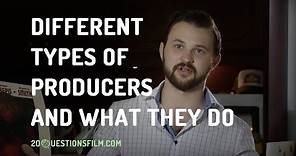 What are the different types of producers and their roles in the film industry?