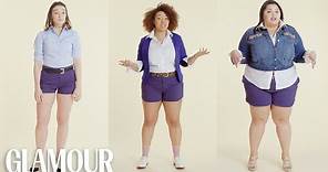 Women Sizes 0 Through 28 Try on the Same Shorts | Glamour