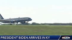 President Biden arrives in Kentucky