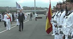 La fragata Blas de Lezo recibe su bandera de combate