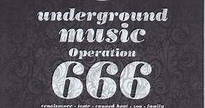 Various - Underground Music Operation 666 Paris Olympia 1970