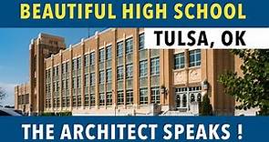Art Deco High School in Tulsa OK - Will Rogers High School - Designed by Joseph Koberling