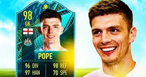 NICK POPE! 🧤 98 PLAYER MOMENTS POPE PLAYER REVIEW - FIFA 22 ULTIMATE TEAM