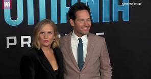 Paul Rudd and his wife Julie Yaeger at the Quantumania premiere