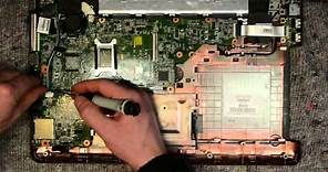 HP Compaq Presario CQ57 laptop disassembly, take apart, teardown tutorial