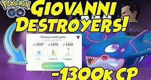 How to Beat Giovanni Shadow Kyogre Below 1300cp in Pokemon GO!