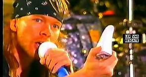 Guns N' Roses en Argentina - 1992 - Estadio River Plate - Axl Rose detiene el show por una agresión
