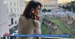 Ilary Blasi: "Dopo la cena con Totti, ognuno a casa sua" - La Vita in diretta - 02/02/2024