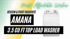 Amana Top-Load Washer NTW4516FW - Cheap Washer Review - Washer Under $500 - 2020 Review