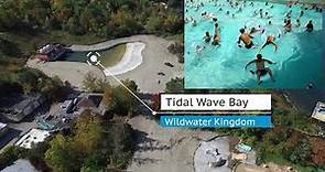 Aerial footage of SeaWorld Ohio / Wildwater Kingdom in 2020