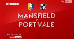Mansfield 1-1 Port Vale: George Lapslie earns point for struggling Stags