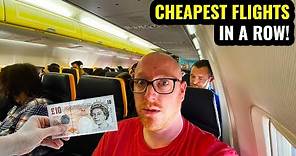 I TOOK THE CHEAPEST FLIGHTS IN A ROW AND ENDED UP IN.... Low Fare Challenge!