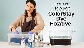 How to Use Rit ColorStay Dye Fixative