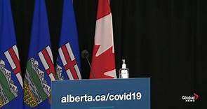 Alberta’s top doctor provides update on COVID-19 in the province