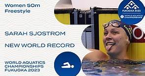 NEW WORLD RECORD | Sarah Sjostrom | Women 50m Freestyle